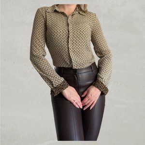 Zara Patterned Button Up